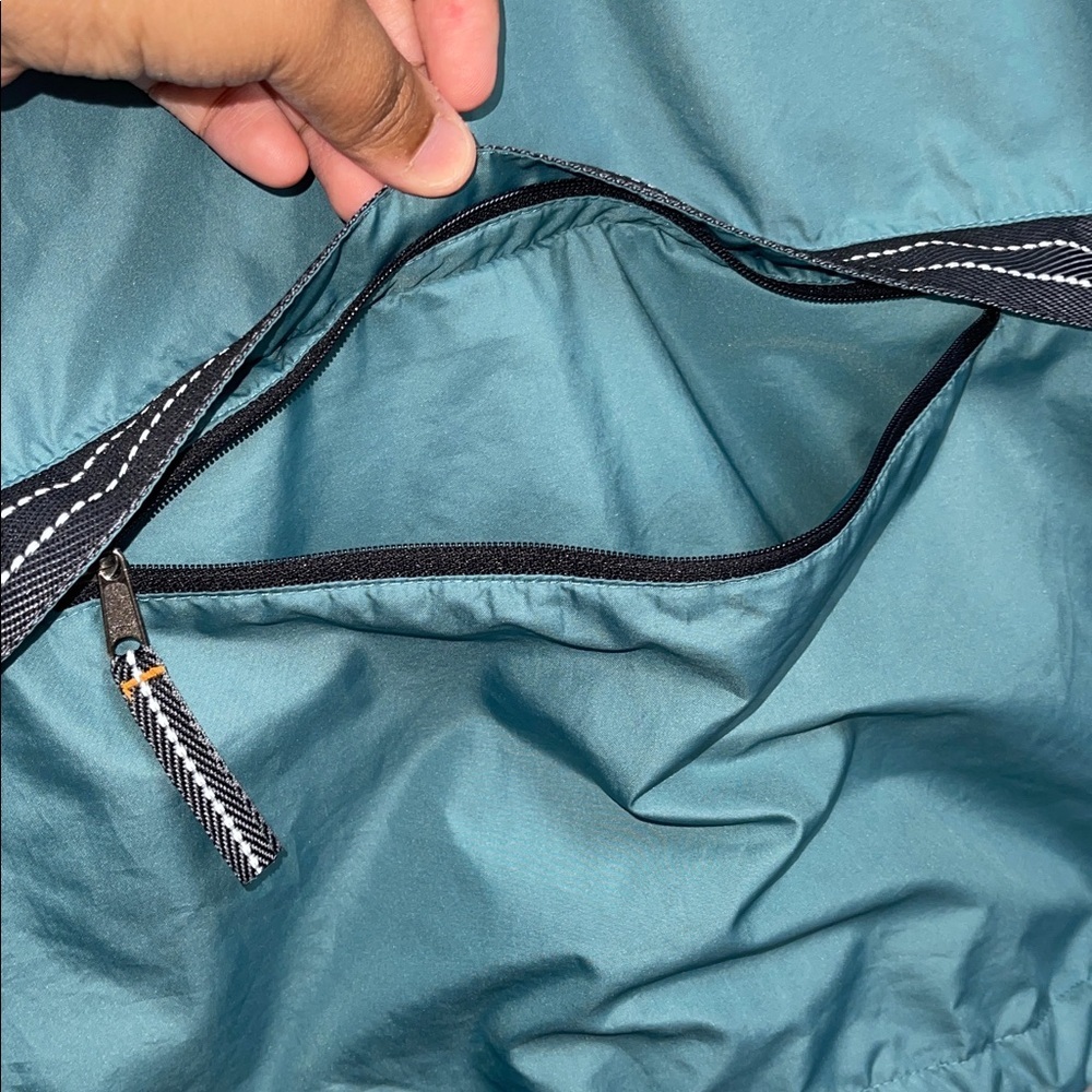 Vintage 1990s Nike aqua teal anorak windbreaker jacket - Picture 2 of 9